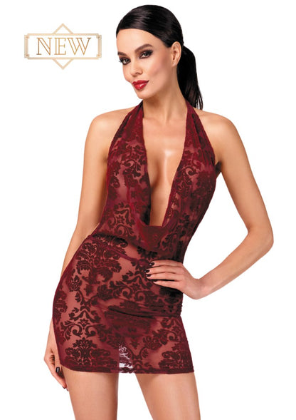 NOIR HANDMADE - KINK ROYAL CASCADE MINI DRESS L