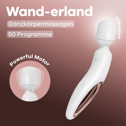 SATISFYER - WAND-ERLAND (WHITE/ROSEGOLD)