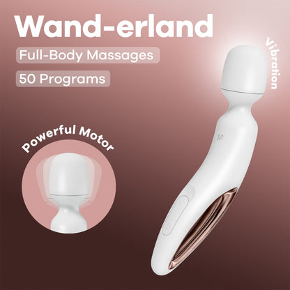 SATISFYER - WAND-ERLAND (WHITE/ROSEGOLD)