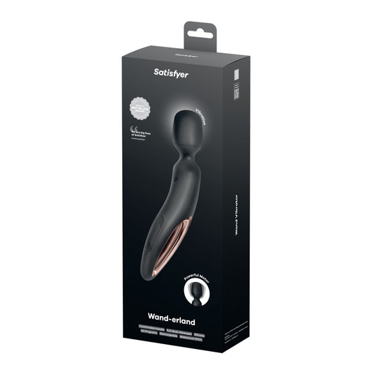 SATISFYER - WAND-ERLAND (BLACK/ROSEGOLD)