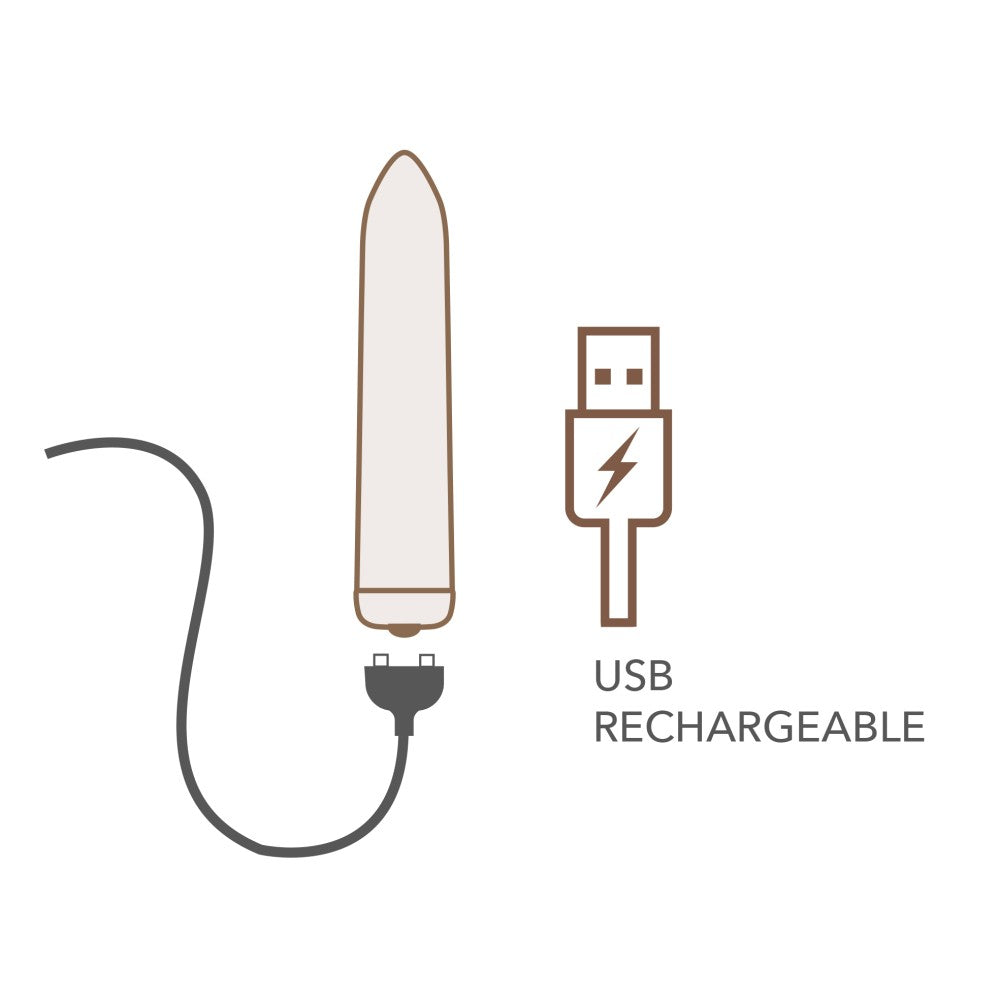 ROCKS-OFF - RO 90 RECHARGEABLE BULLET - GOLDEN ROSE