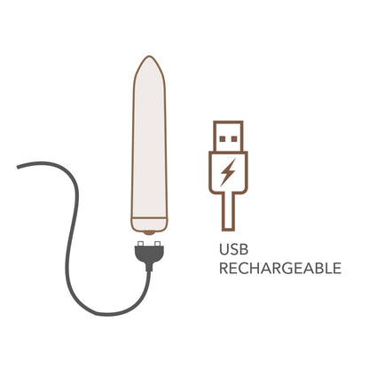 ROCKS-OFF - RO 90 RECHARGEABLE BULLET - GOLDEN ROSE