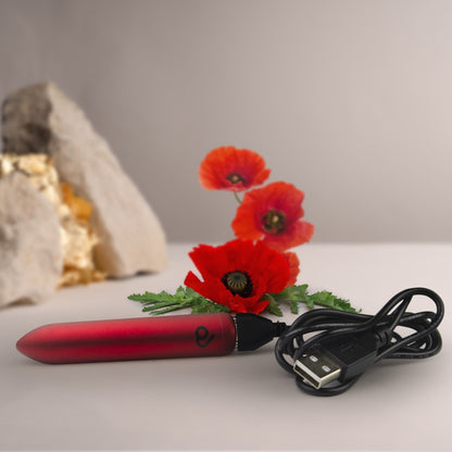 ROCKS-OFF - RO 90 RECHARGEABLE BULLET - POPPY RED