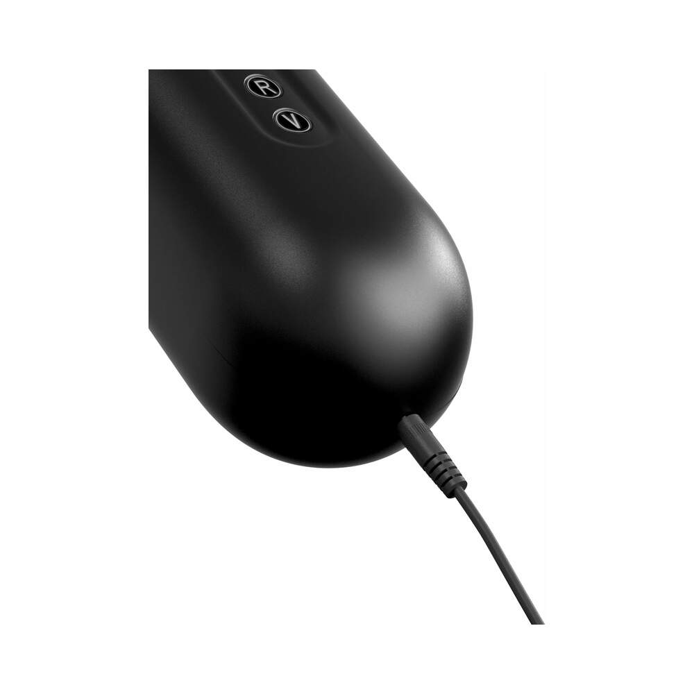 PDX ELITE MOTO BLOWER RECHARGEABLE THRUSTING VIBRATING SUCTION MASTURBATOR CLEAR/BLACK