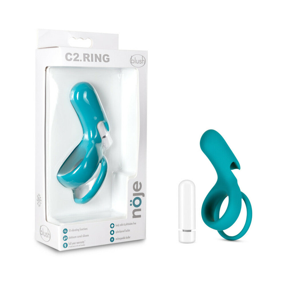 NOJE C2.RING RECHARGEABLE VIBRATING SILICONE COCKRING JUNIPER