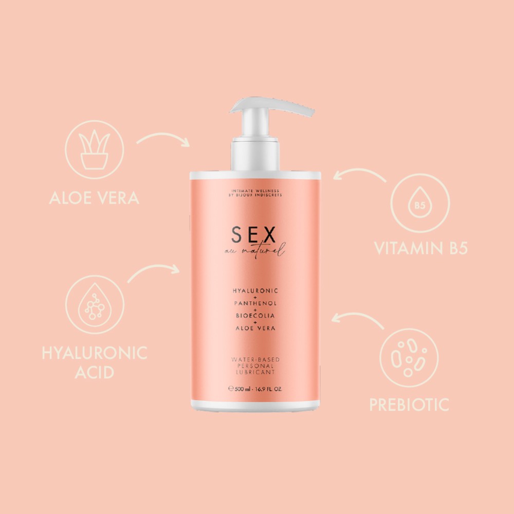 BIJOUX INDISCRETS - SEX AU NATUREL WATER BASED LUBRICANT (500ML)