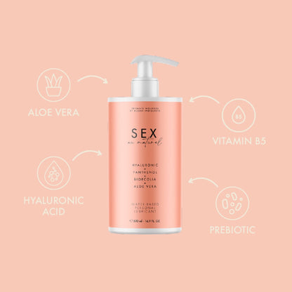 BIJOUX INDISCRETS - SEX AU NATUREL WATER BASED LUBRICANT (500ML)
