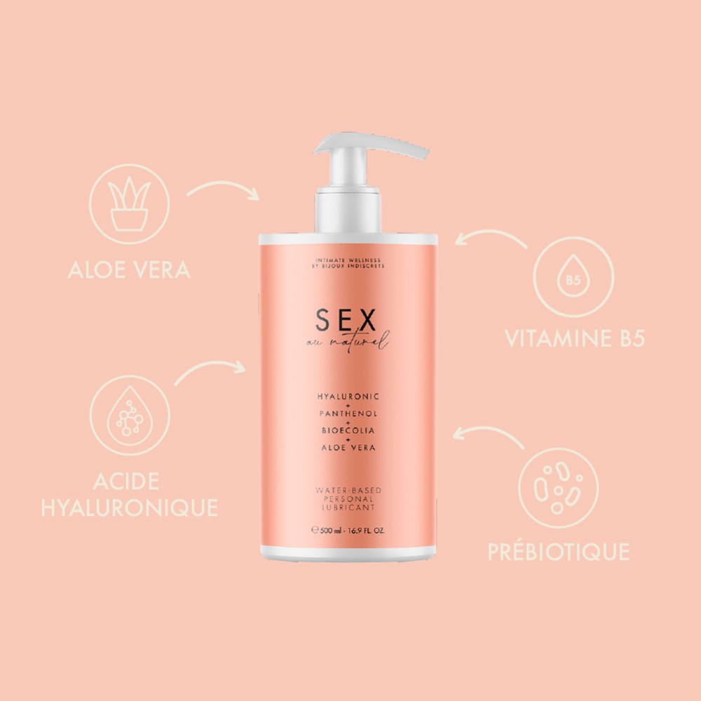 BIJOUX INDISCRETS - SEX AU NATUREL WATER BASED LUBRICANT (500ML)