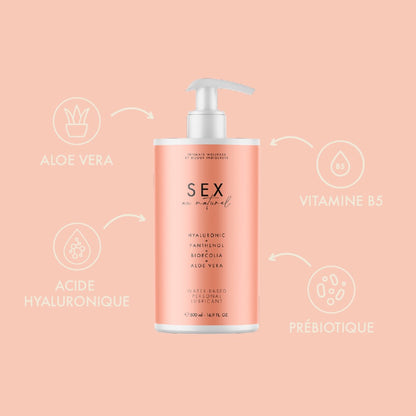 BIJOUX INDISCRETS - SEX AU NATUREL WATER BASED LUBRICANT (500ML)