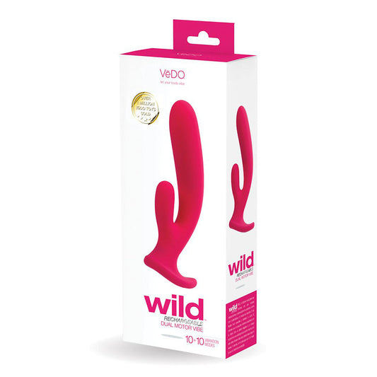 VEDO WILD RECHARGEABLE DUAL VIBE PINK