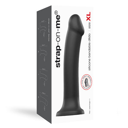 LOVELY PLANET - STRAP-ON-ME BENDABLE DUAL-DENSITY SILICONE SUCTION CUP DILDO PURPLE S