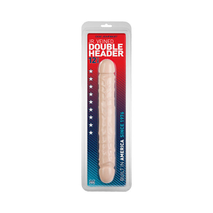 DOC JOHNSON - JR. DOBLE CABEZAL: 30,5 CM X 3,8 CM (COLOR PIEL)