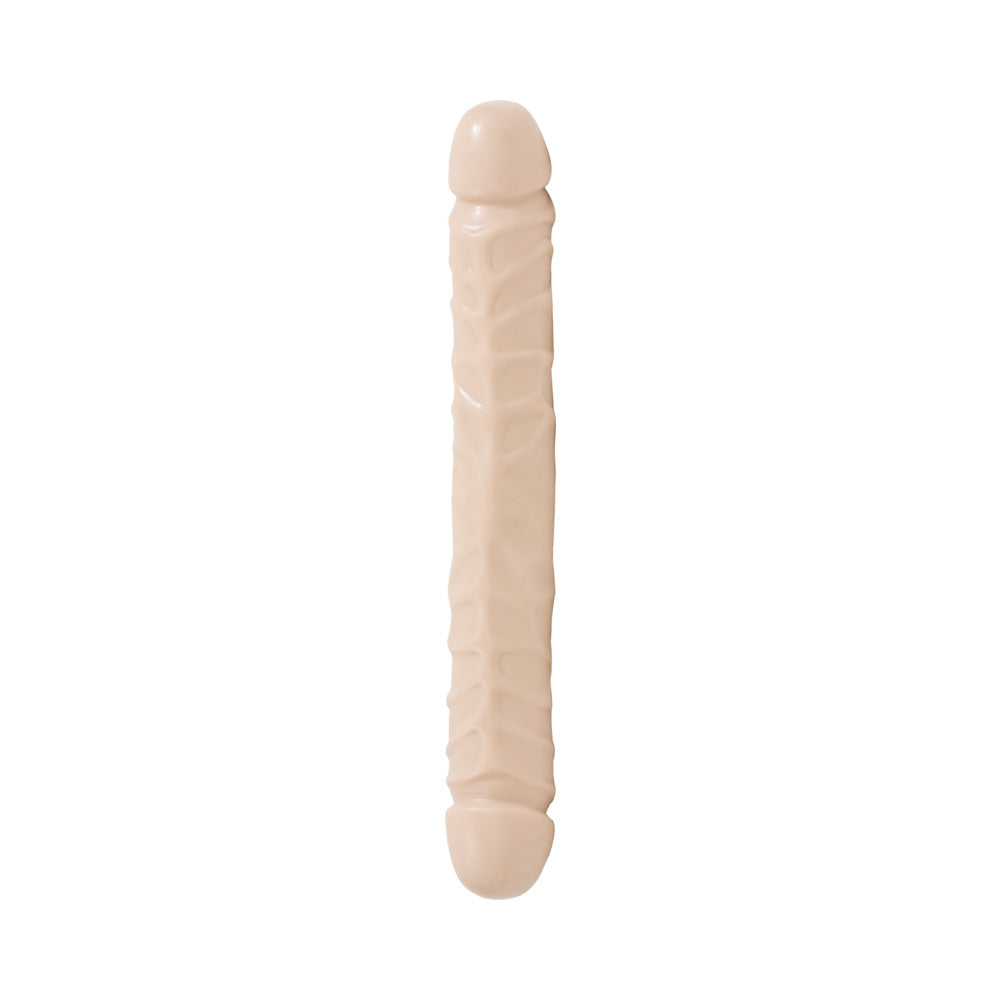 DOC JOHNSON - JR. DOBLE CABEZAL: 30,5 CM X 3,8 CM (COLOR PIEL)