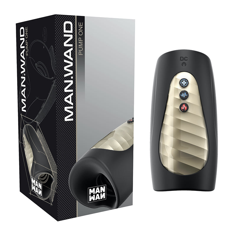 MAN.WAND PUMP ONE RECHARGEABLE MULTI-FUNCTION MASTURBATOR BLACK