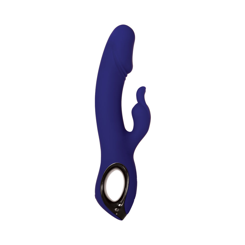 EVOLVED - BUNNY BUDDY RECHARGEABLE SILICONE RABBIT VIBRATOR BLUE