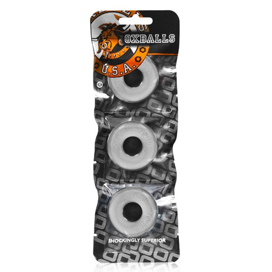 OXBALLS RINGER 3-PACK OF DO-NUT-1 SMALL CLEAR