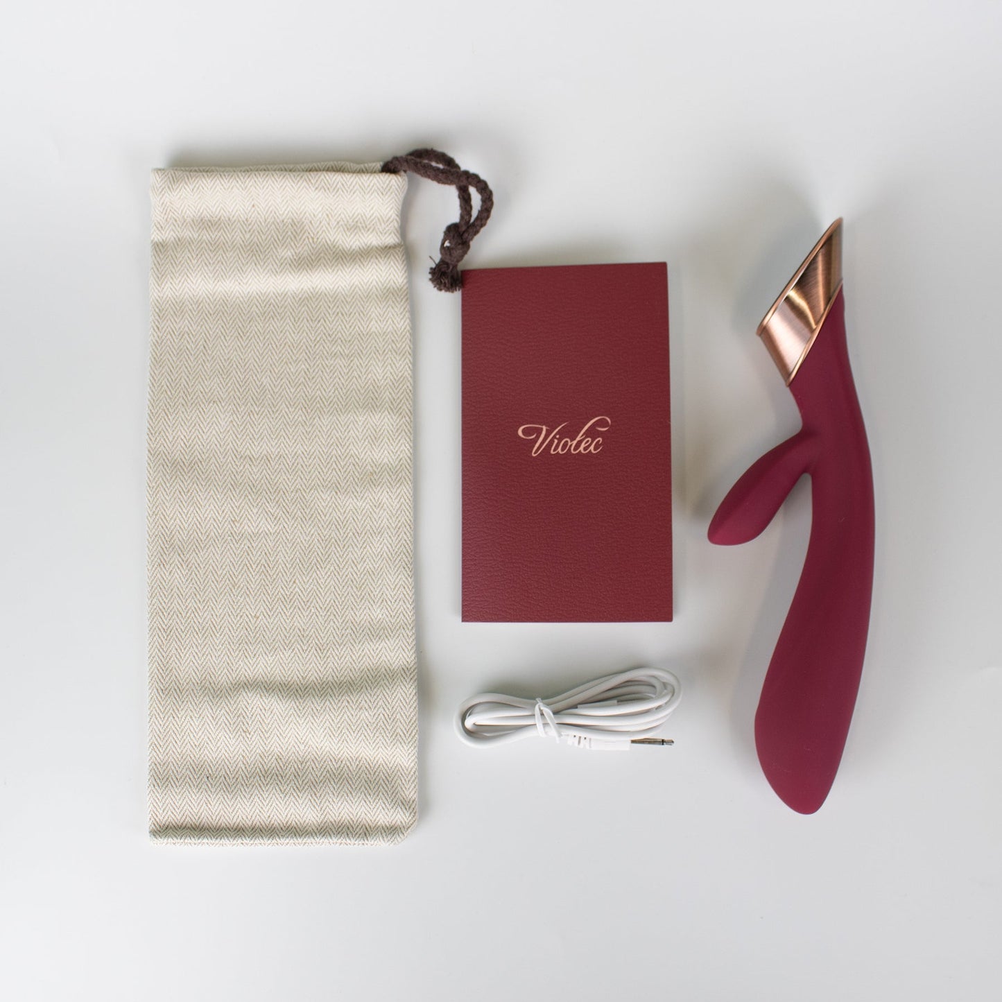 VIOTEC - METIS TOUCH PANEL RABBIT VIBRATOR WINE RED