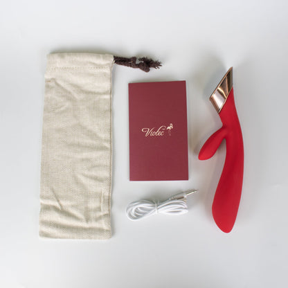 METIS TOUCH PANEL RABBIT VIBRATOR RED