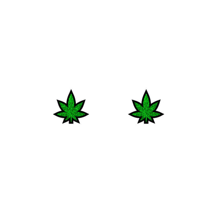 WEED LEAF EARRINGS