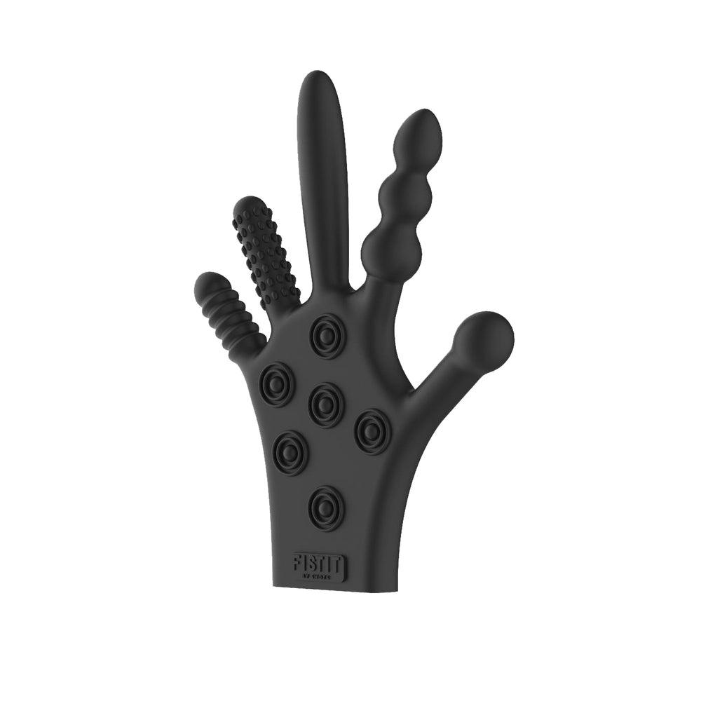 SHOTS - FIST IT SILICONE STIMULATION GLOVE BLACK