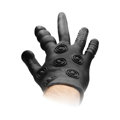 SHOTS - FIST IT SILICONE STIMULATION GLOVE BLACK