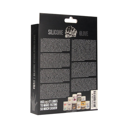 SHOTS - FIST IT SILICONE STIMULATION GLOVE BLACK