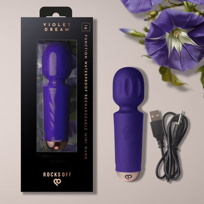 ROCKS-OFF - RECHARGEABLE MINI WAND - VIOLET DREAM
