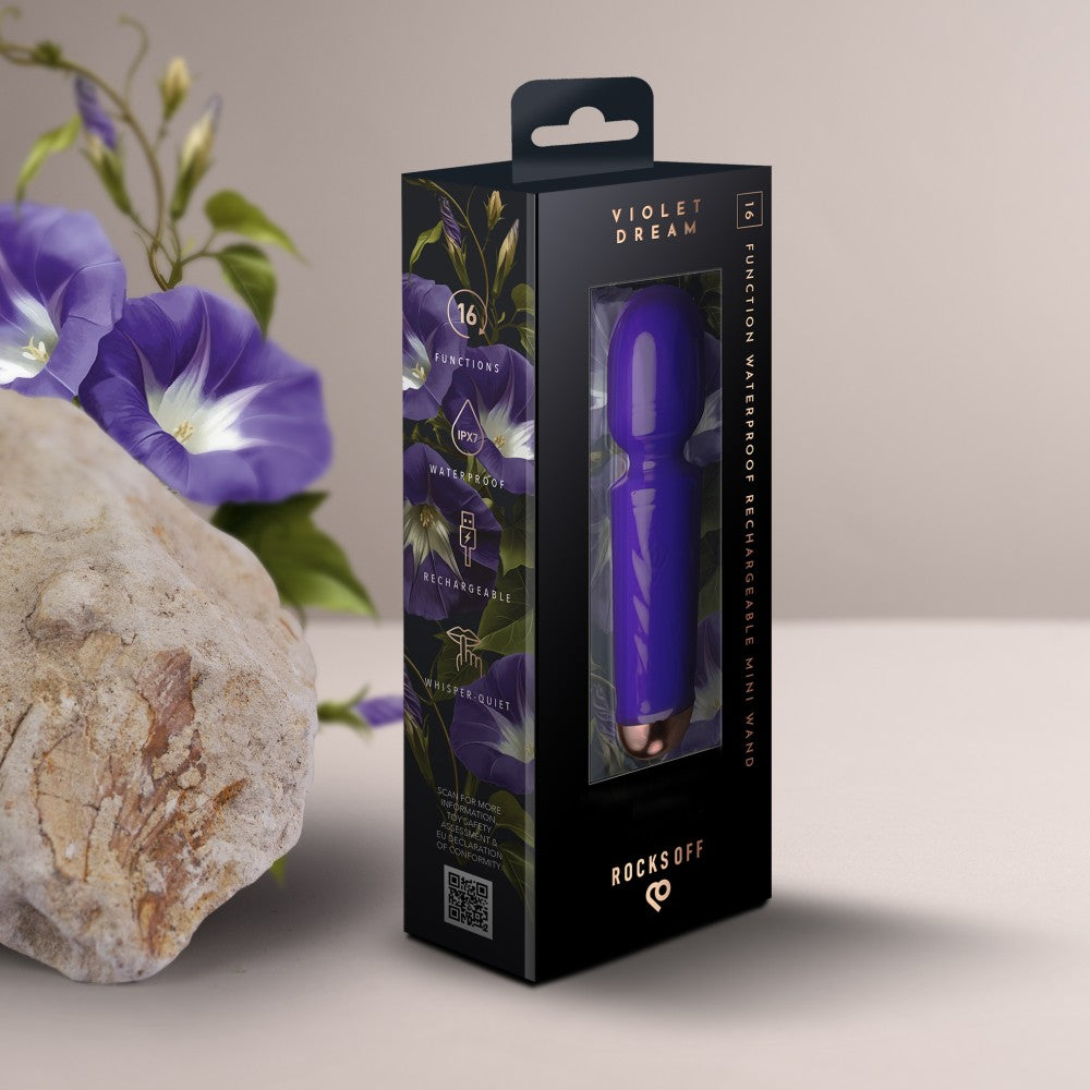 ROCKS-OFF - RECHARGEABLE MINI WAND - VIOLET DREAM
