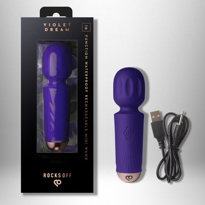 ROCKS-OFF - RECHARGEABLE MINI WAND - VIOLET DREAM