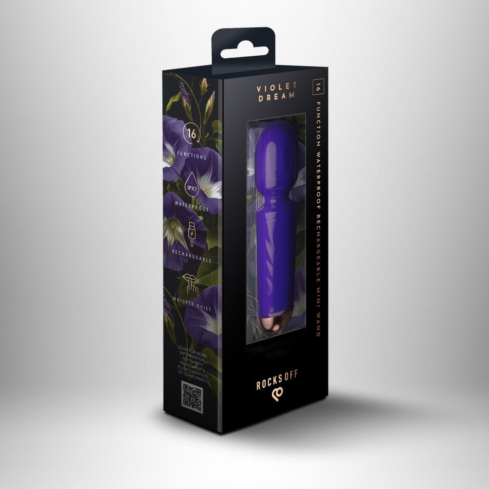ROCKS-OFF - RECHARGEABLE MINI WAND - VIOLET DREAM