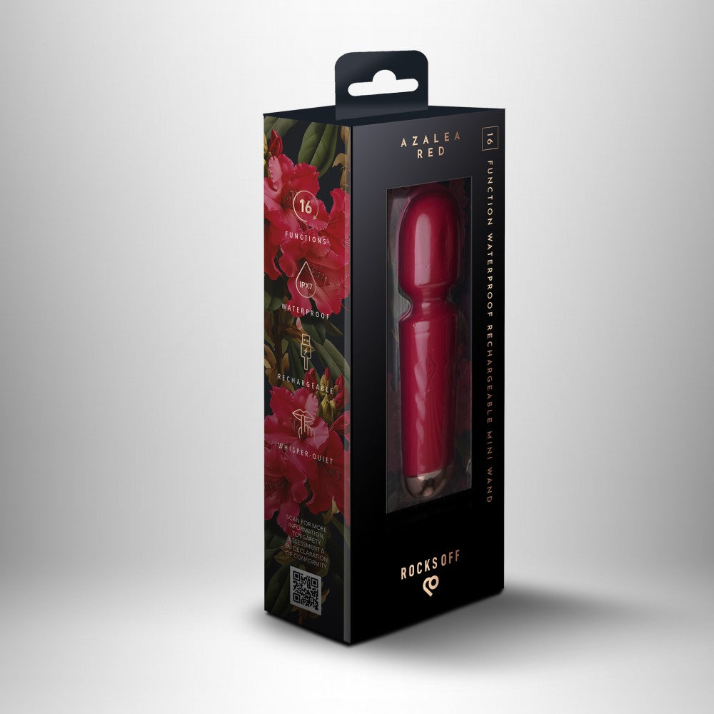 ROCKS-OFF - RECHARGEABLE MINI WAND - AZALEA RED