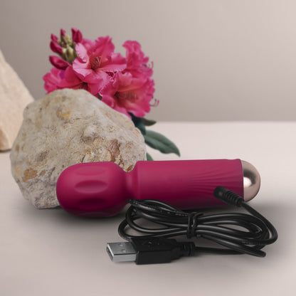ROCKS-OFF - RECHARGEABLE MINI WAND - AZALEA RED
