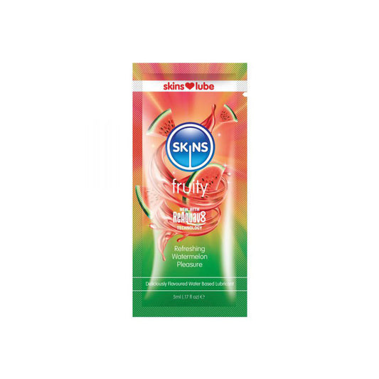 CONCEPCIONES CREATIVAS - LUBRICANTE ÍNTIMO CON BASE DE AGUA DE SANDÍA SKINS 5 ML