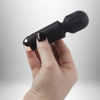 ROCKS-OFF - RECHARGEABLE MINI WAND - BLACK TULIP