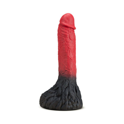 THE REALM LYCAN 10.5 IN. SILICONE LOCK ON FANTASY WEREWOLF DILDO RED