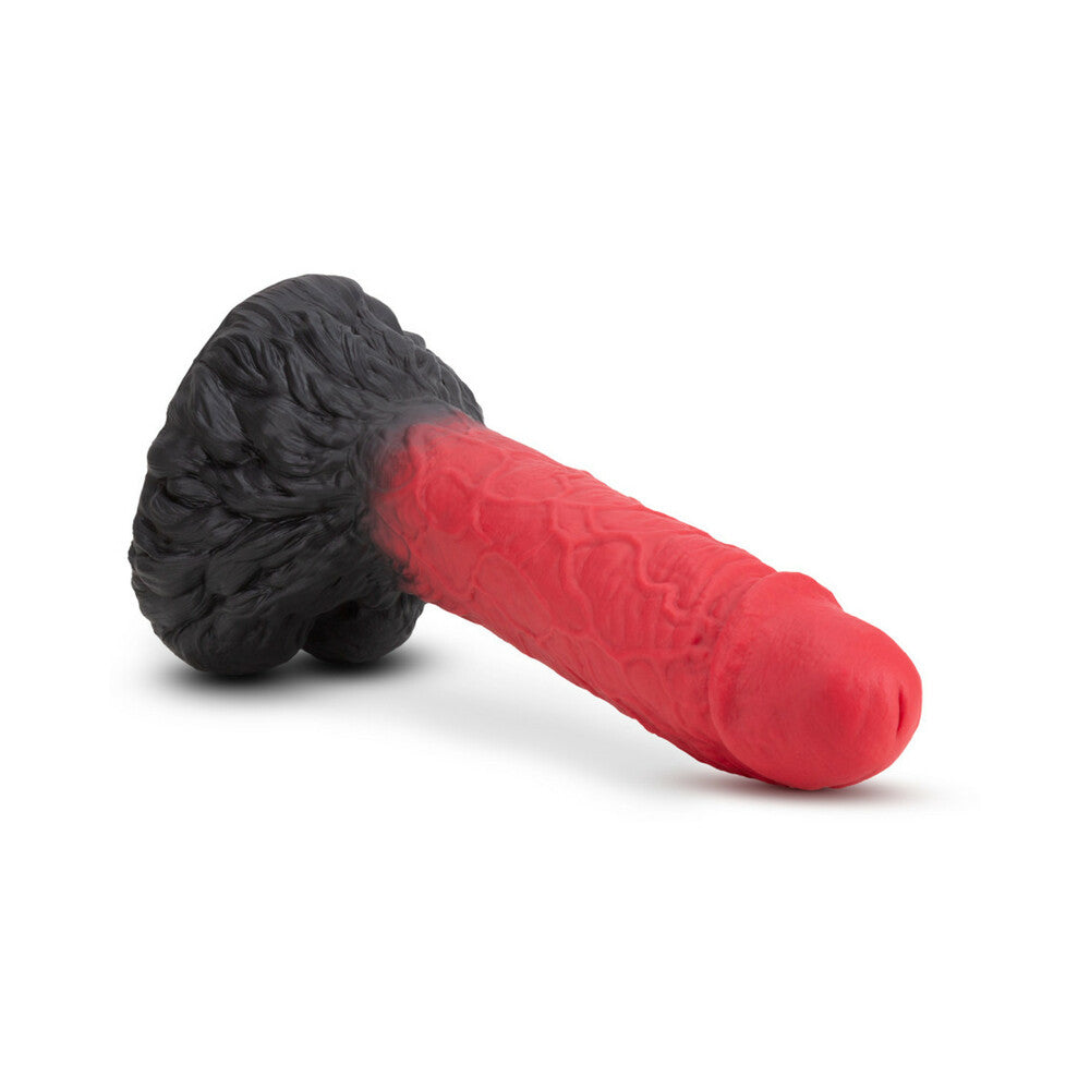 THE REALM LYCAN 10.5 IN. SILICONE LOCK ON FANTASY WEREWOLF DILDO RED