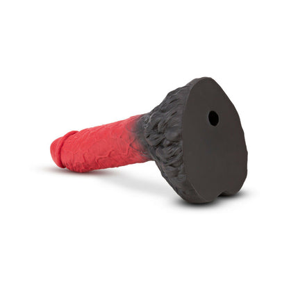 THE REALM LYCAN 10.5 IN. SILICONE LOCK ON FANTASY WEREWOLF DILDO RED