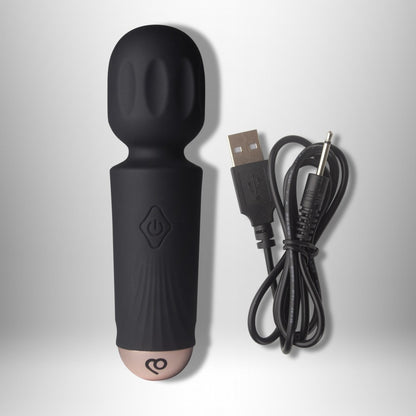 ROCKS-OFF - RECHARGEABLE MINI WAND - BLACK TULIP