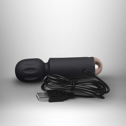 ROCKS-OFF - RECHARGEABLE MINI WAND - BLACK TULIP