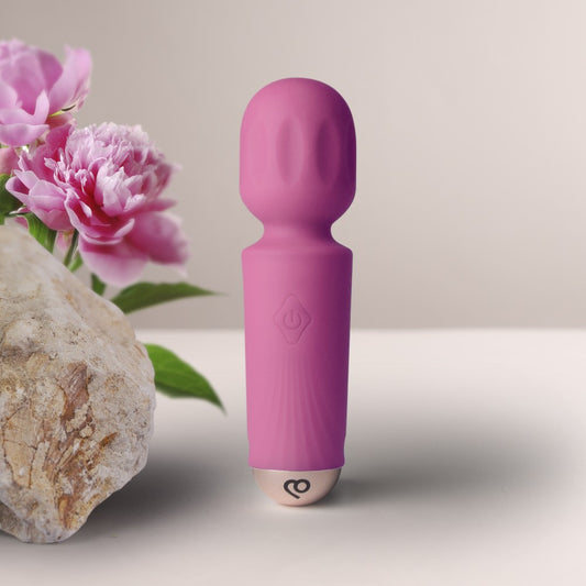 ROCKS-OFF - RECHARGEABLE MINI WAND - PEONY PINK