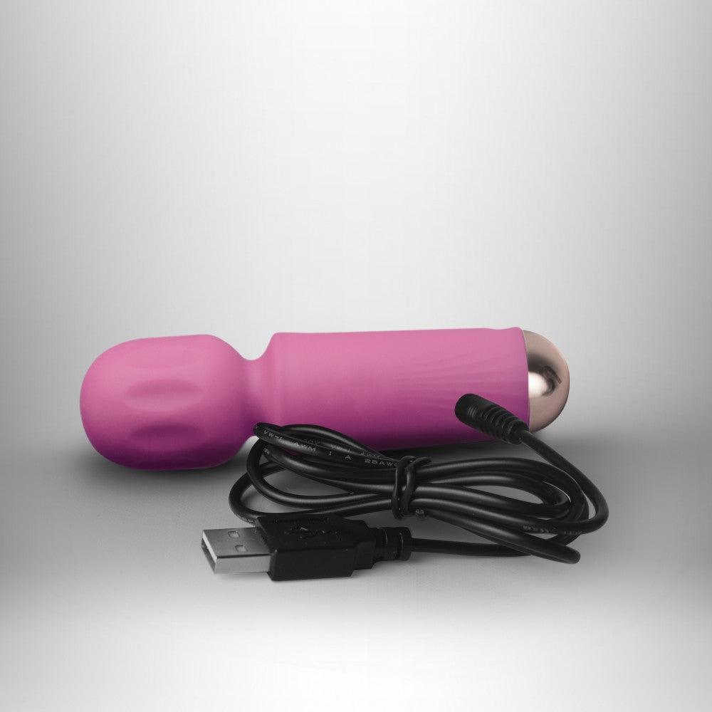 ROCKS-OFF - RECHARGEABLE MINI WAND - PEONY PINK