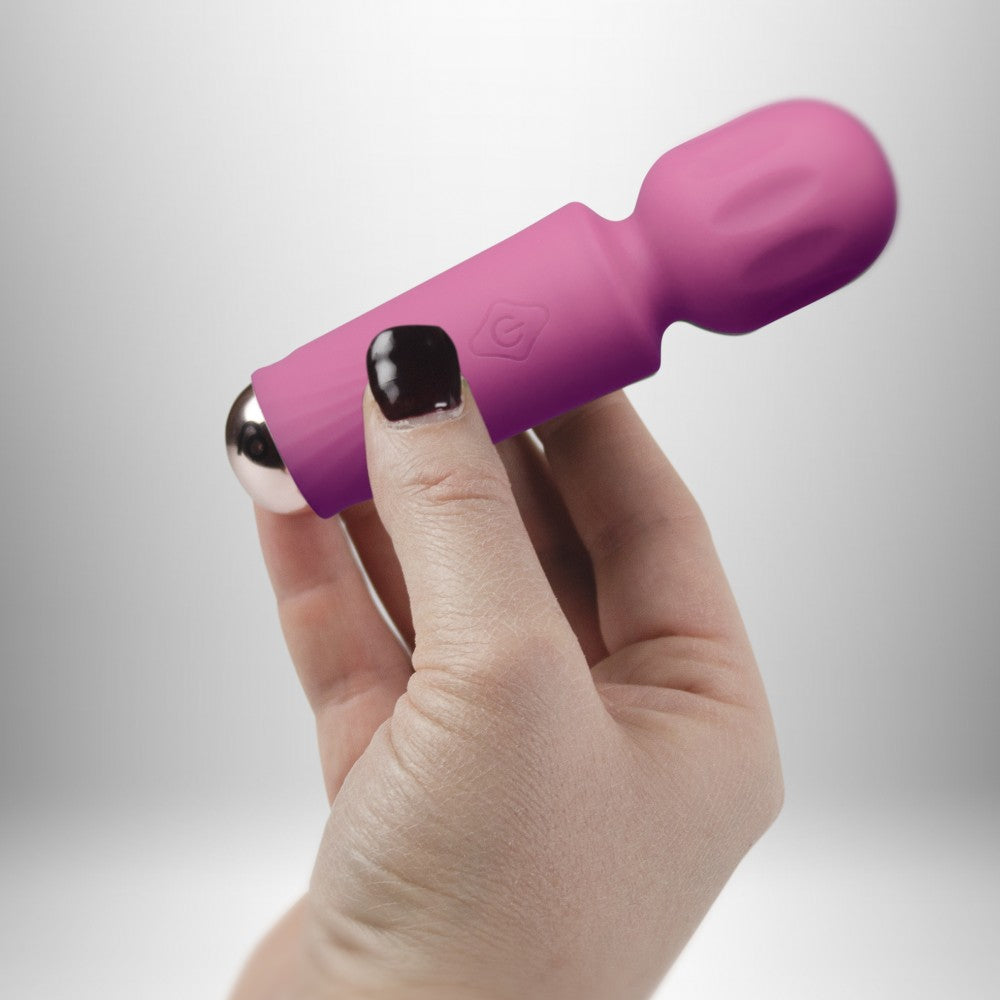 ROCKS-OFF - RECHARGEABLE MINI WAND - PEONY PINK