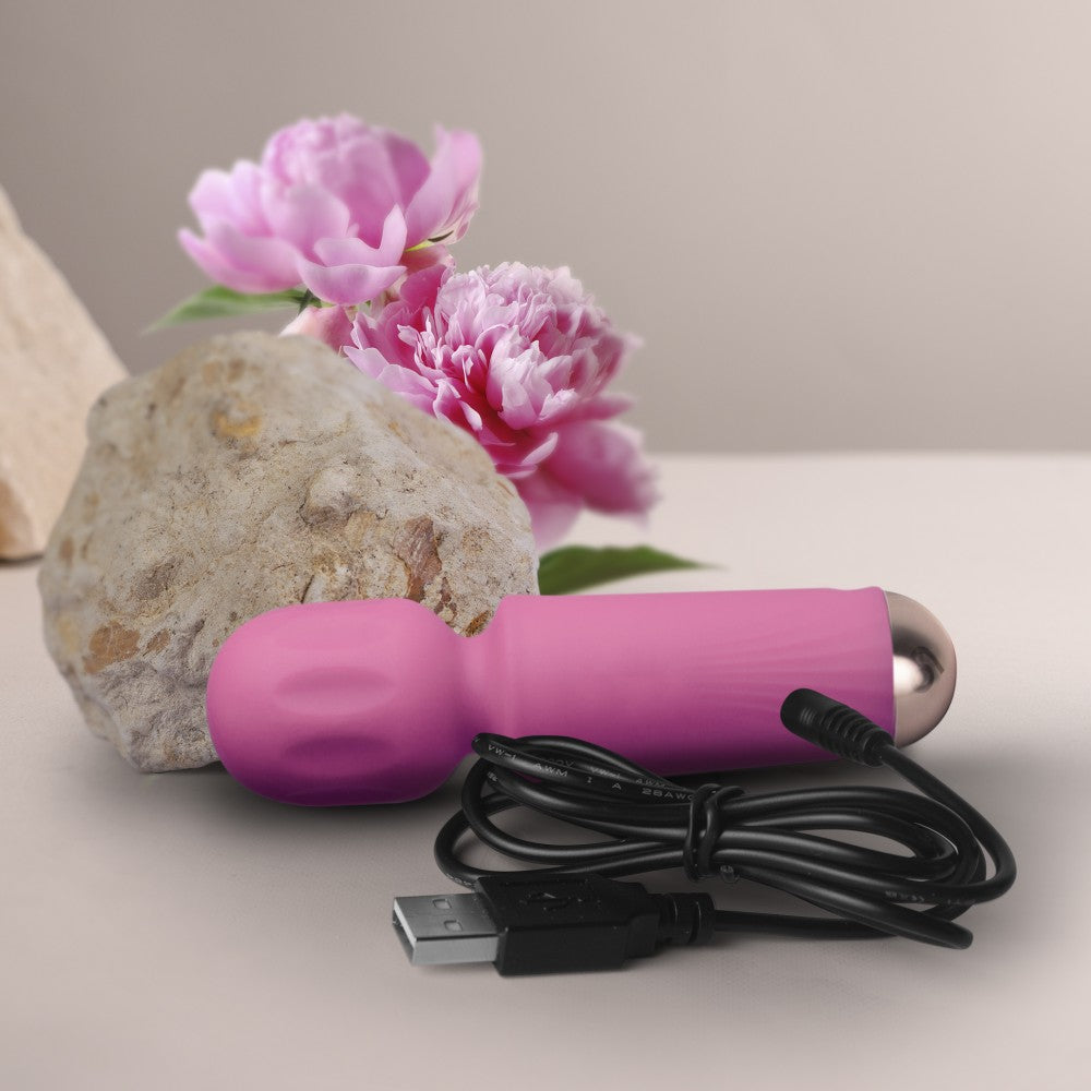 ROCKS-OFF - RECHARGEABLE MINI WAND - PEONY PINK