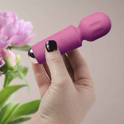 ROCKS-OFF - RECHARGEABLE MINI WAND - PEONY PINK
