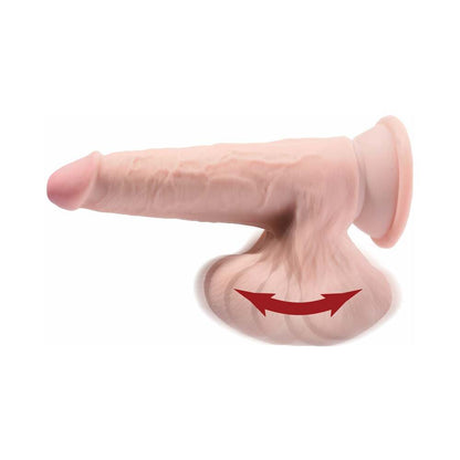 KING COCK - PLUS 3D DILDO SWINGING BALLS 20.3 CM