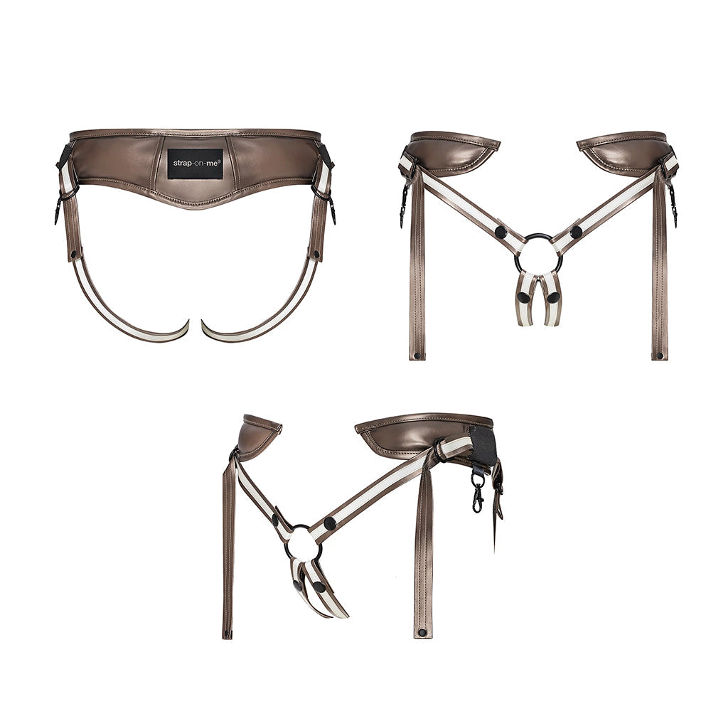 STRAP-ON-ME DESIROUS FAUX LEATHER HARNESS