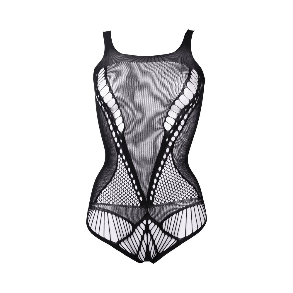 SHOTS - LE DESIR CONTRAST NET TEDDY BLACK O/S