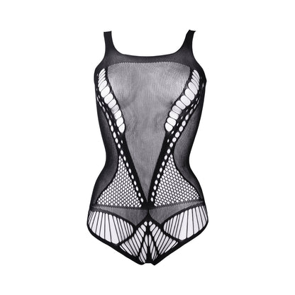 SHOTS - LE DESIR CONTRAST NET TEDDY BLACK O/S
