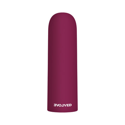 EVOLVED - VIBRADOR TIPO BALA RECARGABLE SÚPER GRUESO COLOR BORGOÑA