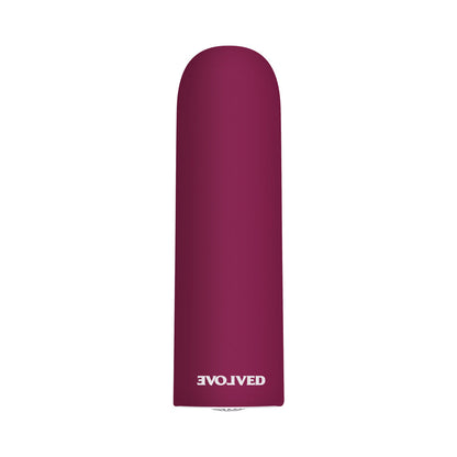 EVOLVED - VIBRADOR TIPO BALA RECARGABLE SÚPER GRUESO COLOR BORGOÑA